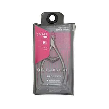 STALEKS Pro Smart 30 NS-30-5 Professional Spring Cuticle Nippers 1/2 Jaw 5mm