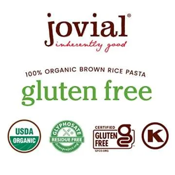 Jovial Whole Grain Brown Rice Egg Tagliatelle Pasta - Pasta Tagliatelle, Tagliatelle Pasta, Whole Grain Pasta, Organic Pasta, Gluten Free, Dairy Free, Brown Rice Pasta, Made in Italy - 9 Oz, 2 Pack