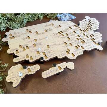 Haunted Map - 2024 New Haunted Mansion Decor Bucket List Map, Scary Halloween Decorations Indoor Creepy Decor Horror Decor Spooky Home Stuff Wall Decor Horror Movie Puzzles Gifts (Frameless, 7*11in)