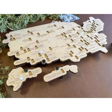 Haunted Map - 2024 New Haunted Mansion Decor Bucket List Map, Scary Halloween Decorations Indoor Creepy Decor Horror Decor Spooky Home Stuff Wall Decor Horror Movie Puzzles Gifts (Frameless, 7*11in)