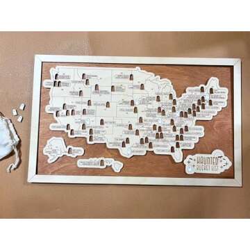 Haunted Map - 2024 New Haunted Mansion Decor Bucket List Map, Scary Halloween Decorations Indoor Creepy Decor Horror Decor Spooky Home Stuff Wall Decor Horror Movie Puzzles Gifts (Frameless, 7*11in)