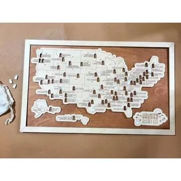 Haunted Map - 2024 New Haunted Mansion Decor Bucket List Map, Scary Halloween Decorations Indoor Creepy Decor Horror Decor Spooky Home Stuff Wall Decor Horror Movie Puzzles Gifts (Frameless, 7*11in)