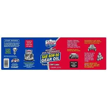 Lucas Oil 10046 Heavy Duty Gear Oil 1 Gallon for Performance