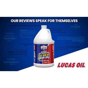 Lucas Oil 10046 Heavy Duty Gear Oil 1 Gallon for Performance