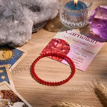 Bivei Energizing Carnelian Bracelet for Women Handmade Jewelry