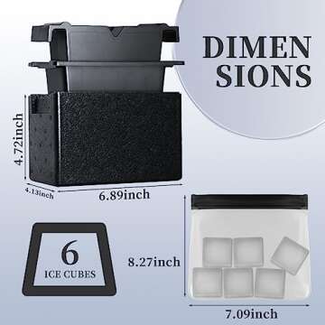 Antarctic Star Ice Maker Machine Countertop,Portable Automatic 9 Ice Cubes Ready in 8 Minutes,Makes 26 lbs of Ice per 24 Hours,Self-Clean,See-Through Lid for Home/Bar/Party Black