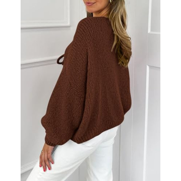 PRETTYGARDEN Tie Front Bow Cardigan for Stylish Comfort