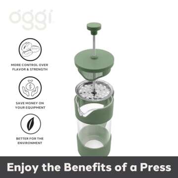 Oggi French Press Coffee Maker for Perfect Brews