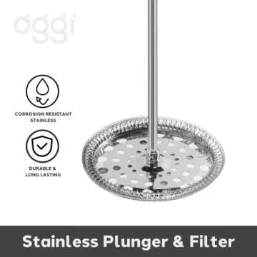 Oggi French Press Coffee Maker for Perfect Brews