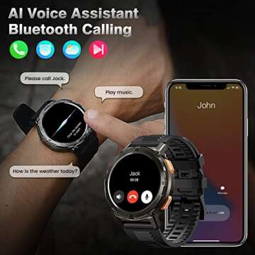 KOSPET Tank T3 Ultra 2 Smart Watch GPS for Men (T2, Carbon Black)