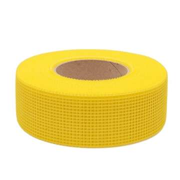 TOOLPRO Self- Adhesive Fiberglass Mesh Drywall Tape for Sealing Drywall Joints. (1, Yellow)