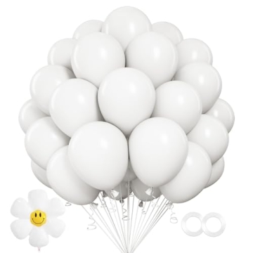 100 Pcs 12-Inch Durable Matte White Balloons for Parties, Weddings, and More!