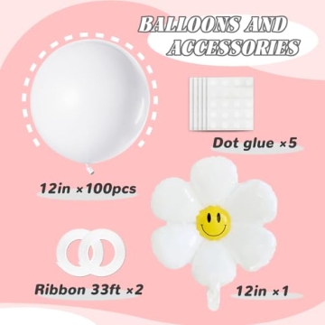 100 Elegant 12-Inch White Balloons for Every Celebration