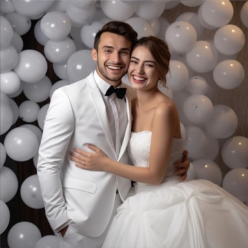 100 Elegant 12-Inch White Balloons for Every Celebration