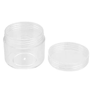 MUKLEI 150 Clear Sample Containers for Travel and Storage