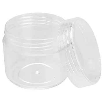 MUKLEI 150 Clear Sample Containers for Travel and Storage