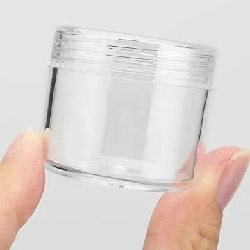 MUKLEI 150 Clear Sample Containers for Travel and Storage