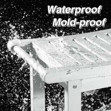 ACUEL Poly Lumber Shower Bench Seat, Larger Size 22" x 13", Shower Benches for Inside Shower, Waterproof Shower Stool with Handles & Storage Shelf, Shower Chair for Bathroom, Bath Stool (White)