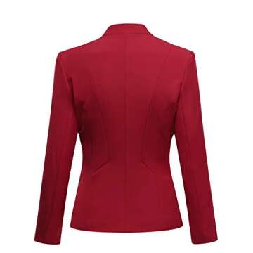 YUNCLOS Women's Business Office 1 Button Blazer Jacket and Pants Suit Set
