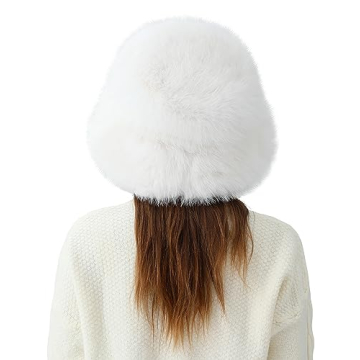 Stylish LA CARRIE Women's Faux Fur Bucket Hat for Winter