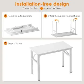 Compact Folding Desk for Home Office Easy Setup