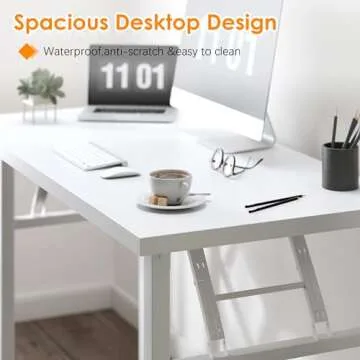 Compact Folding Desk for Home Office Easy Setup