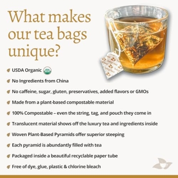 DelighTeas Tulsi Holy Basil Tea Bags All Organic and Eco-Friendly