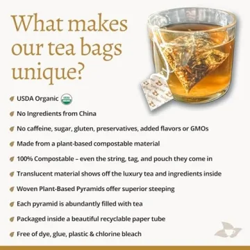 DelighTeas Tulsi Holy Basil Tea Bags All Organic and Eco-Friendly