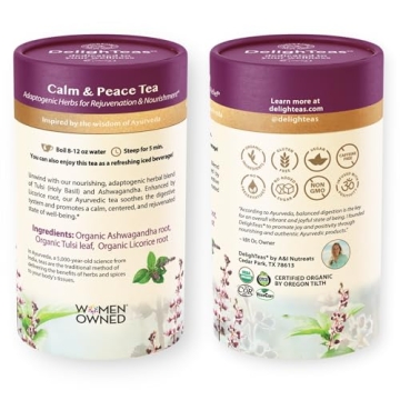 DelighTeas Tulsi Holy Basil Tea Bags All Organic and Eco-Friendly