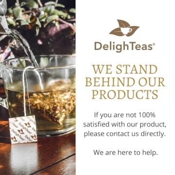DelighTeas Tulsi Holy Basil Tea Bags All Organic and Eco-Friendly