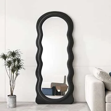 Otlsh Wavy Floor Mirror - Stylish Full Length Design