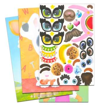 Guess Who Junior Game for Kids - Bundle with Guess Who Animal Guessing Game for Kids, Boys, Girls Plus Sticker Activity Book | Animal Board Games for Kids