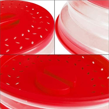 TGOOD 2 PCS Microwave Collapsible Food Plate Cover