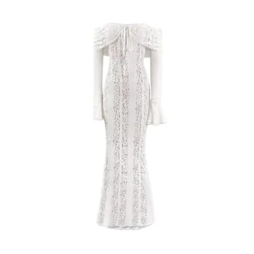 Stunning Off-Shoulder Lace Maxi Dress for All Occasions