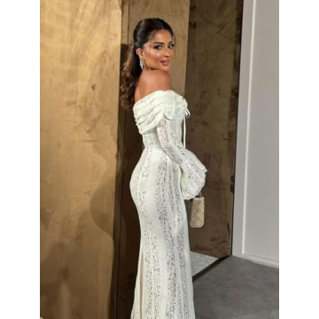 Stunning Off-Shoulder Lace Maxi Dress for All Occasions