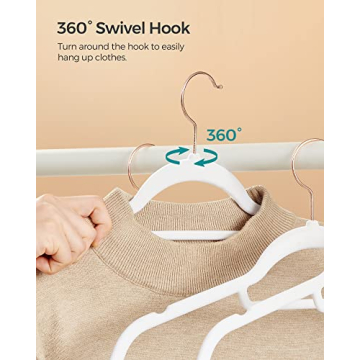 Stylish SONGMICS Velvet Hangers Set of 50 - Non-Slip