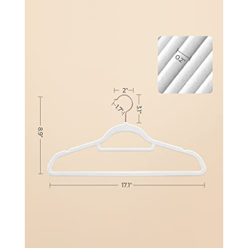 Stylish SONGMICS Velvet Hangers Set of 50 - Non-Slip