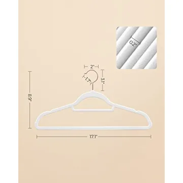 Stylish SONGMICS Velvet Hangers Set of 50 - Non-Slip