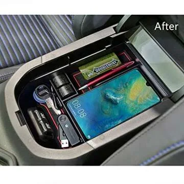 EVTIME fit for Toyota RAV4 2019 2020 2021 2022 2023 2024 and RAV4 Prime 2021-2024 Accessories Center Console Organizer Tray Armrest Box Secondary Storage