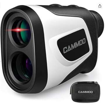 CAMMOO Golf Hunting Rangefinder with Slope, 1100Y Range Finder Golfing with 5 Mode, 6X Magnification...