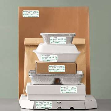 Food Labels Dissolvable by Food Safe - 500 Labels Roll