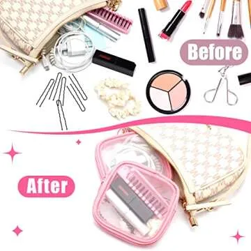 Weewooday Mesh Makeup & Toiletry Bags - Set of 4