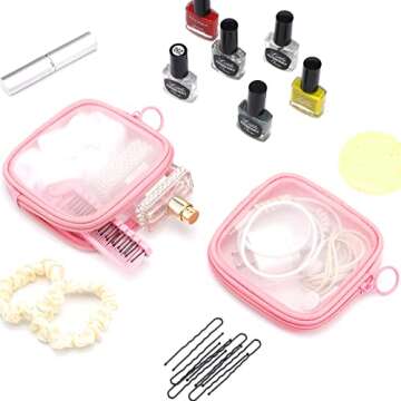 Weewooday Mesh Makeup & Toiletry Bags - Set of 4