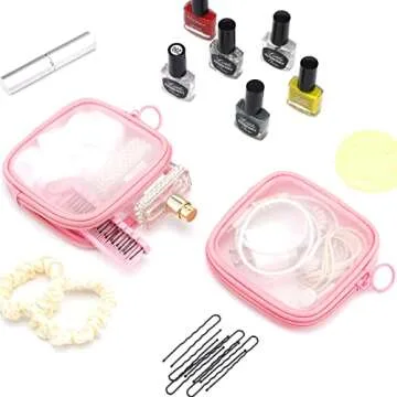 Weewooday Mesh Makeup & Toiletry Bags - Set of 4