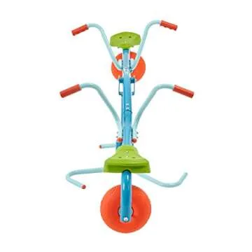 TP Toys, Spiro Spin Seesaw | Sit and Spin Teeter Totter with 360 Spin and Bounce Wheel | Kids Outdoor Play Equipment for Backyard, Playground, or Indoor Fun | Boys and Girls Ages 3-8.