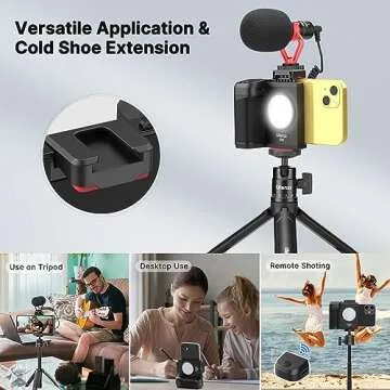 CG-02 Smartphone Camera Grip with Fill Light and Remote