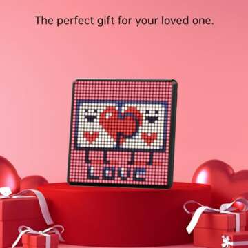 Divoom Pixoo-Max Pixel Display, APP Cellphone Control Display with 32 X 32 Programmable LED Screen f...