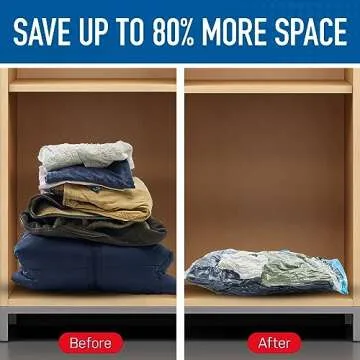 Spacesaver Vacuum Storage Bags - Save 80% Space - Vacuum Sealed for Comforters, Blankets, Bedding, C...