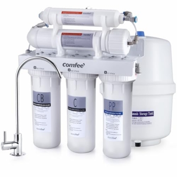 COMFEE’ 5-Stage Reverse Osmosis System - Easy DIY Installation for Ultra Safe Drinking Water