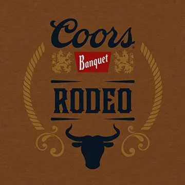 Tee Luv Men's Coors Banquet Beer Shirt - Front and Back Coors Rodeo Bull T-Shirt